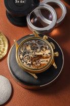 C9AB Rarissime Mido Multi-Centerchrono en or massif 14 carats, circa 1945 - Movement