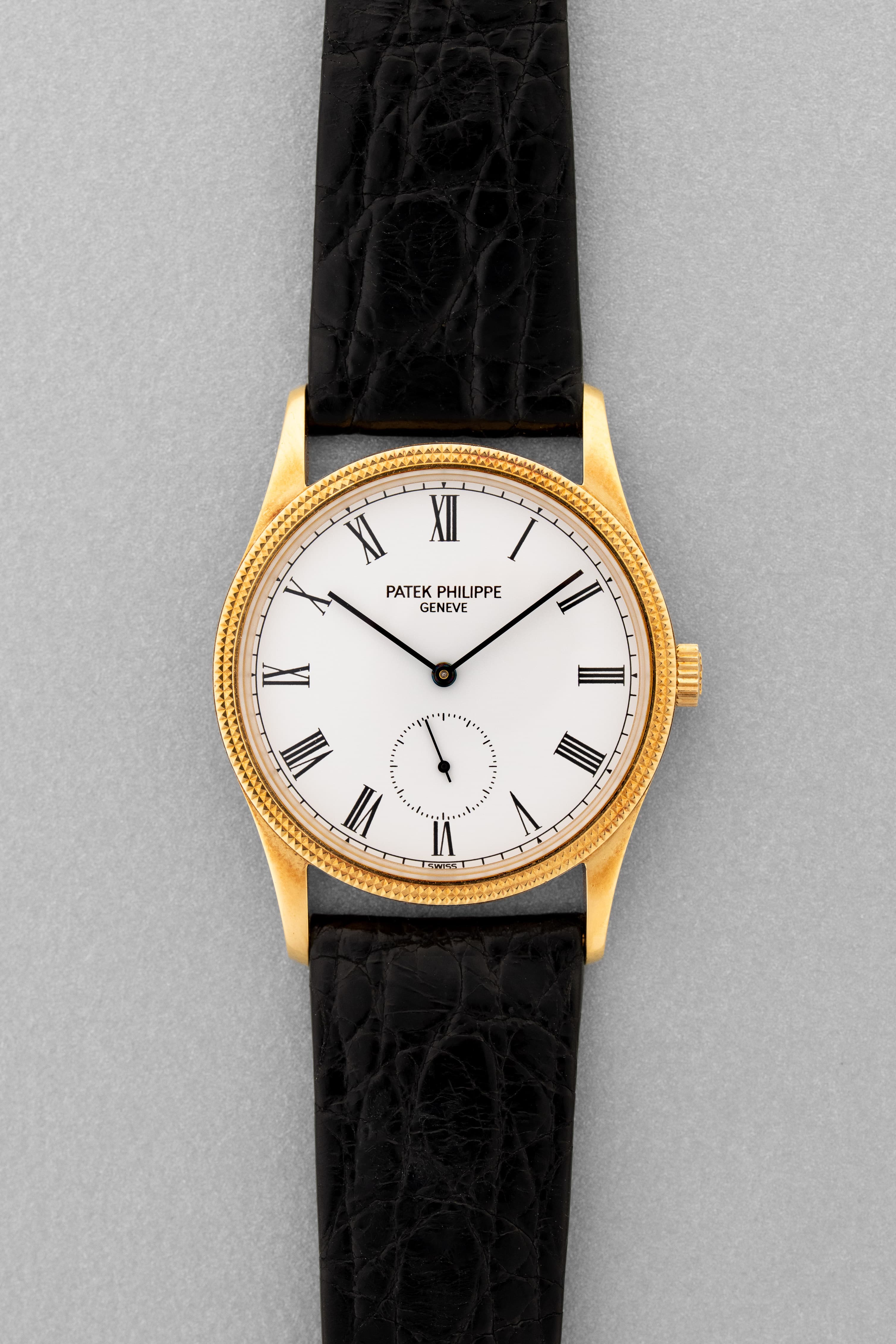 CPCQ Patek Philippe Calatrava réf. 3796D « Clous de Paris » en or jaune, circa 1993 – Parfait état - Front