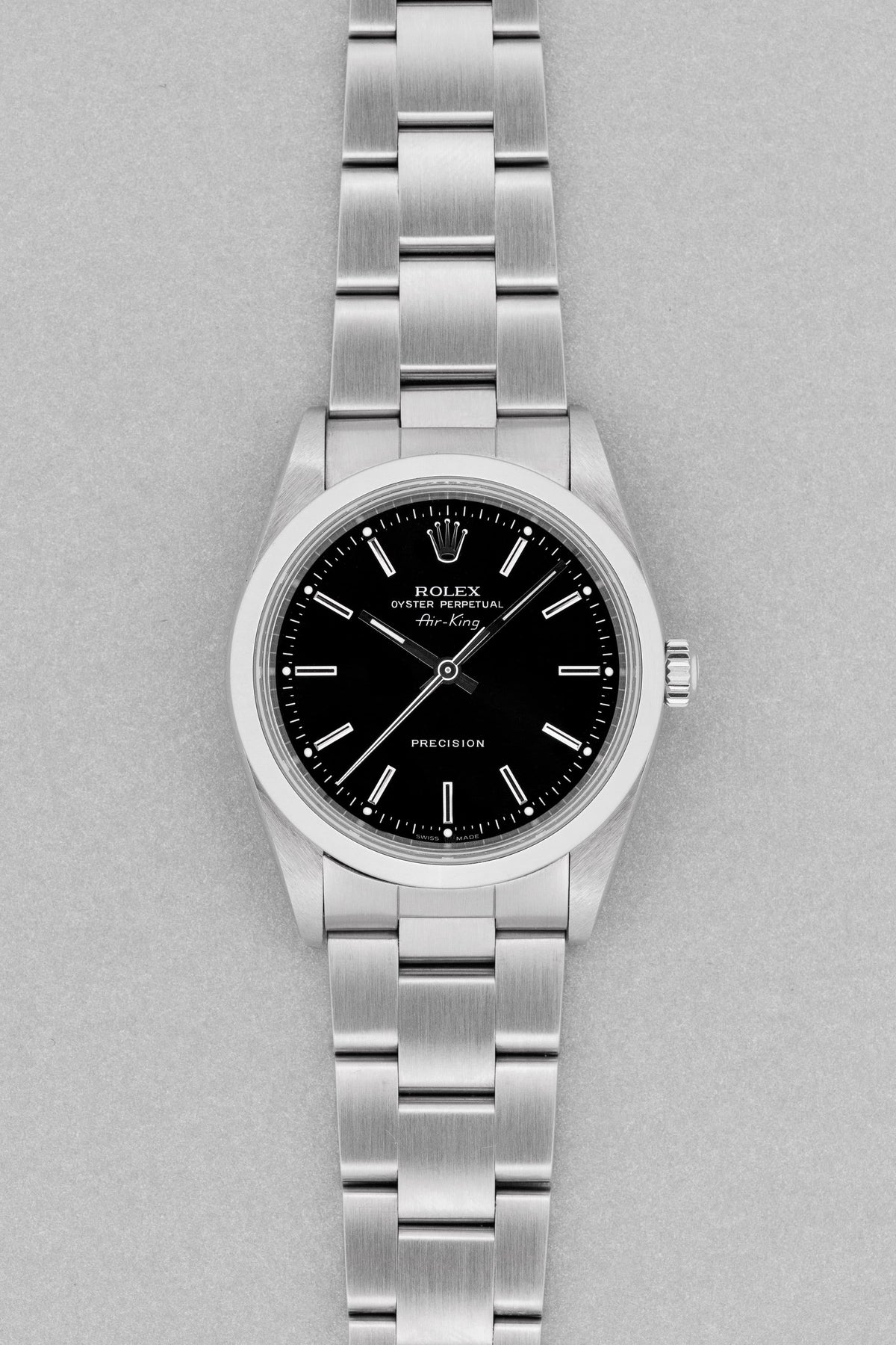 CYXZ Rolex Air-King réf. 14000M de 2005 – Cadran noir - Front