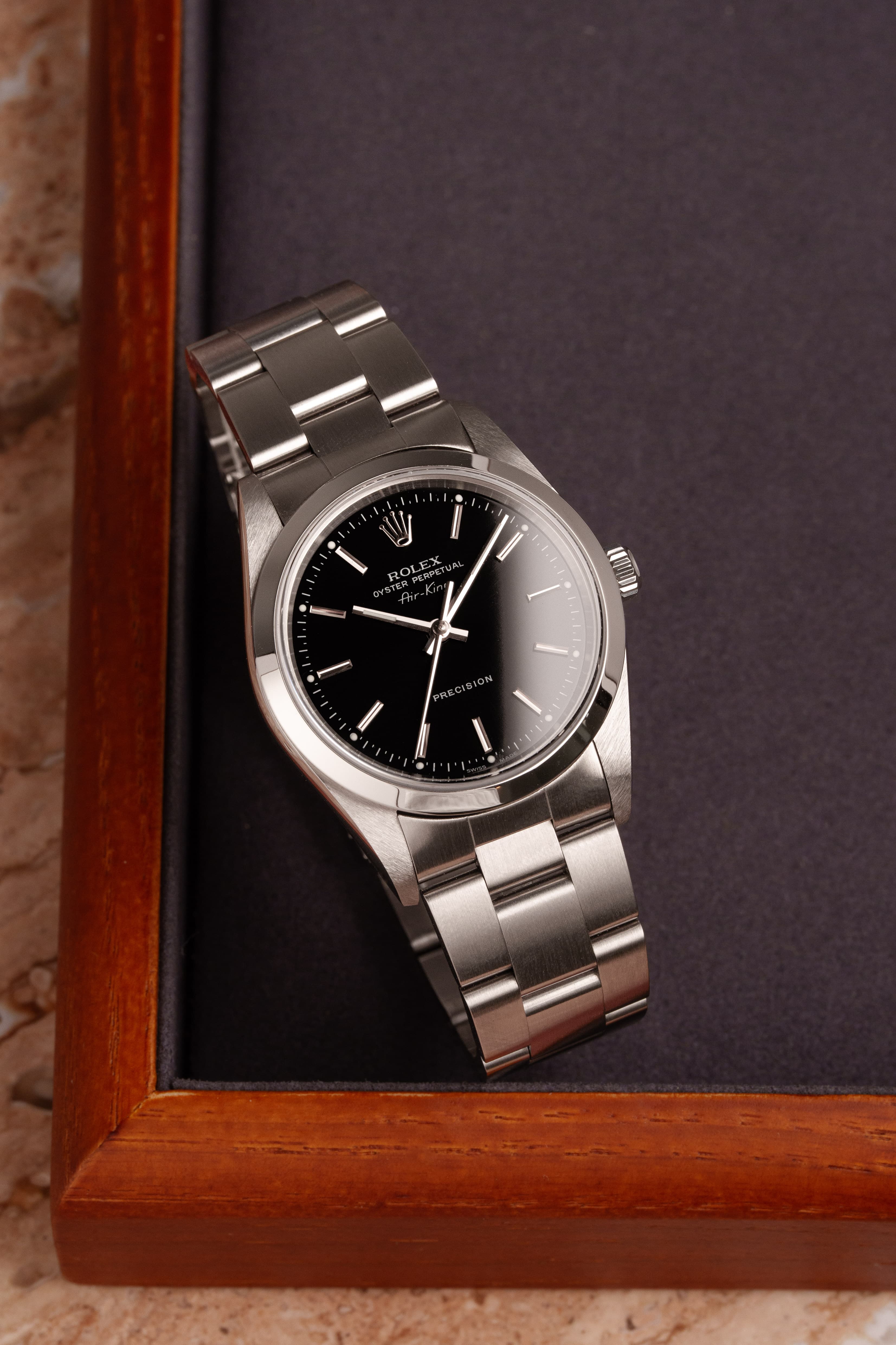 CYXZ Rolex Air-King réf. 14000M de 2005 – Cadran noir - Overview