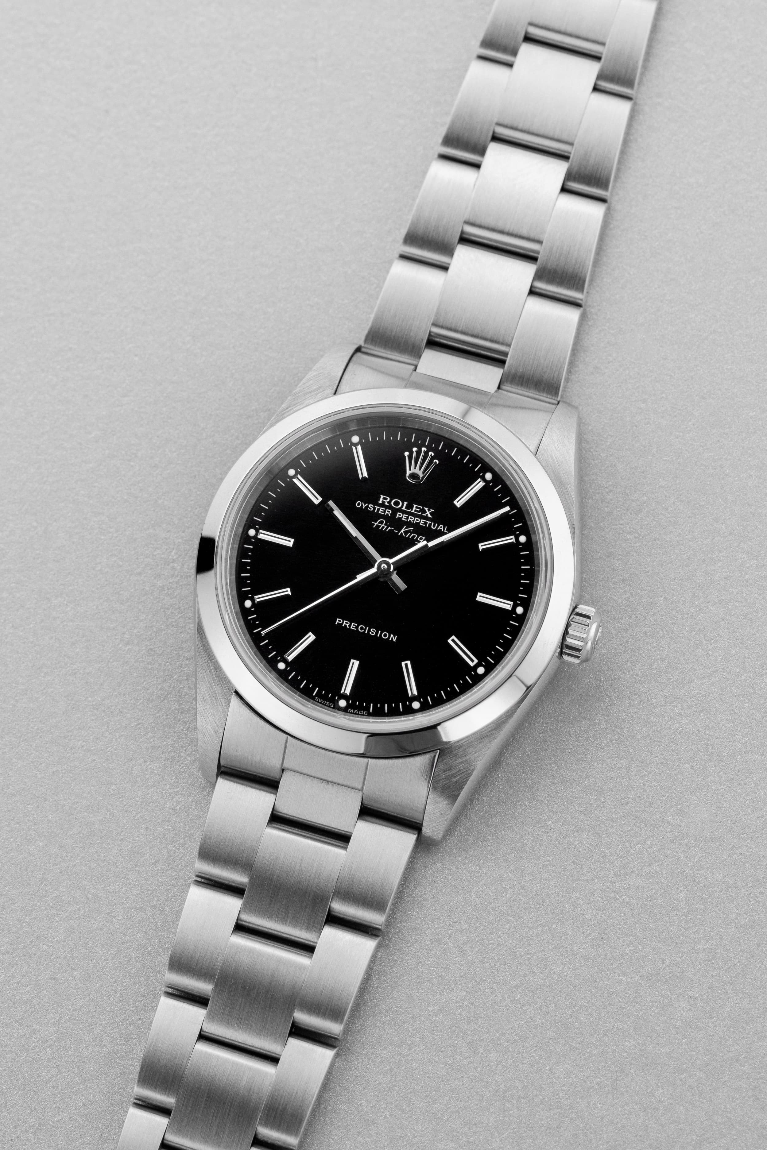 CYXZ Rolex Air-King réf. 14000M de 2005 – Cadran noir - Three Quarters