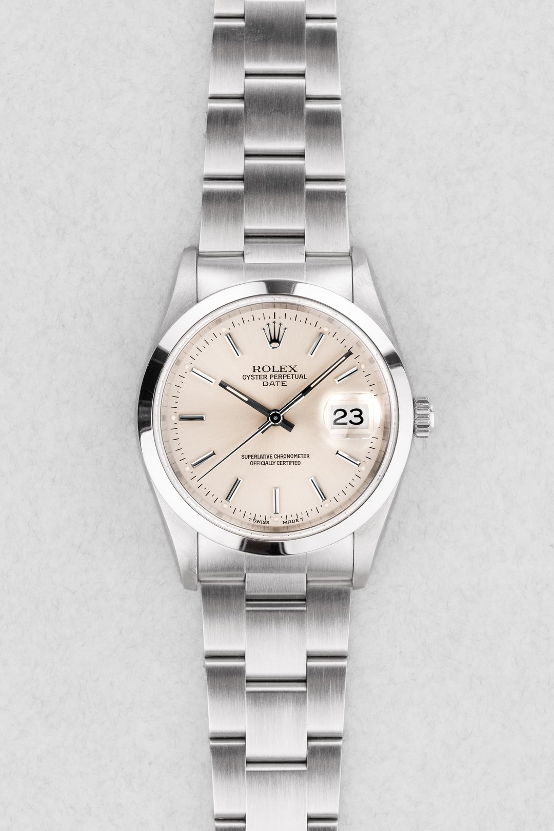 1995 Rolex Oyster Perpetual Date 15200 – Silver Dial