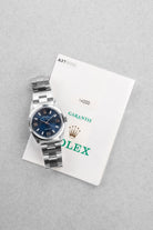 DC5U Rolex Air-King 14000 de 1999 – Cadran bleu « Explorer 3-6-9 » - Set