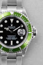 EK3V Rolex Submariner Date réf. 16610LV « Kermit » de 2006 – Insert « Lime » + Cadran Mark III - Feature