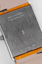 EPPE Superbe Vacheron Constantin « Tank » Lapis Lazuli en or blanc, calibre 1003 Extra-Plat, circa 1975 - Back