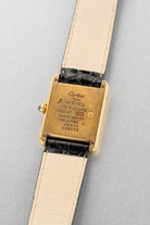 EYWJ Cartier Tank Must Quartz GM 5 “White Trinity + Roman Art Déco”, circa 1990 - Back
