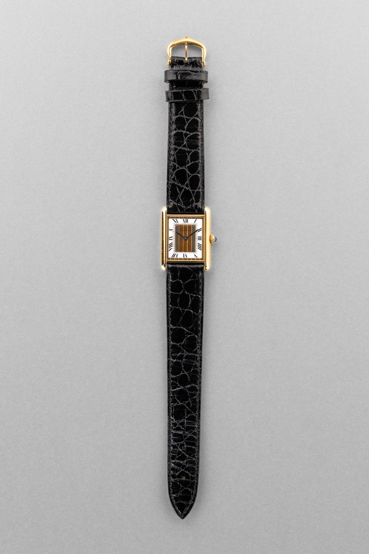 EYWJ Cartier Tank Must Quartz GM 5 “White Trinity + Roman Art Déco”, circa 1990 - Overview