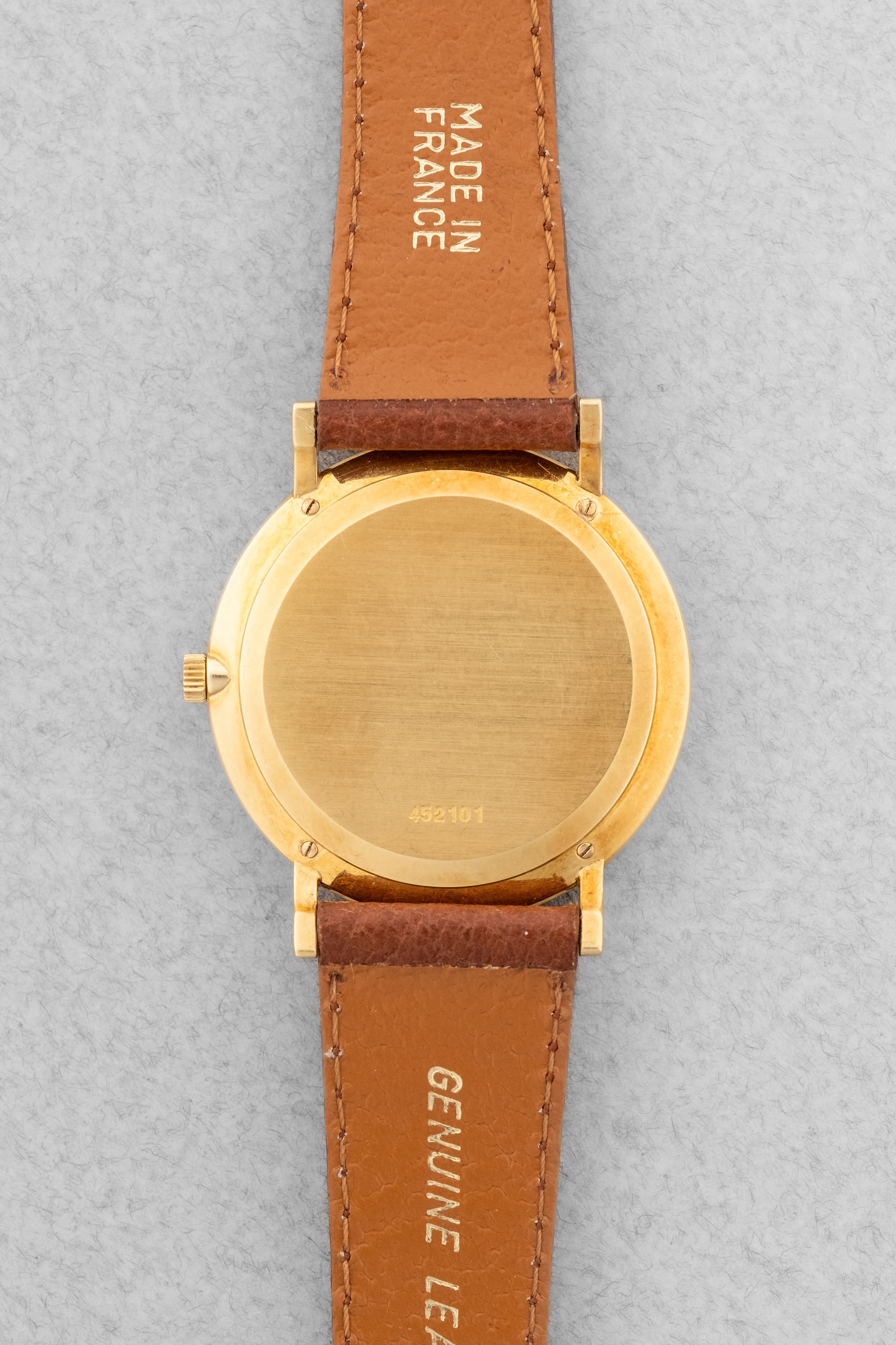 FDV3-7e Vacheron Constantin Automatique Extra-Plate « Patrimony/Calatrava » réf. 7409 en or jaune, circa 1970 – N.O.S. - Back