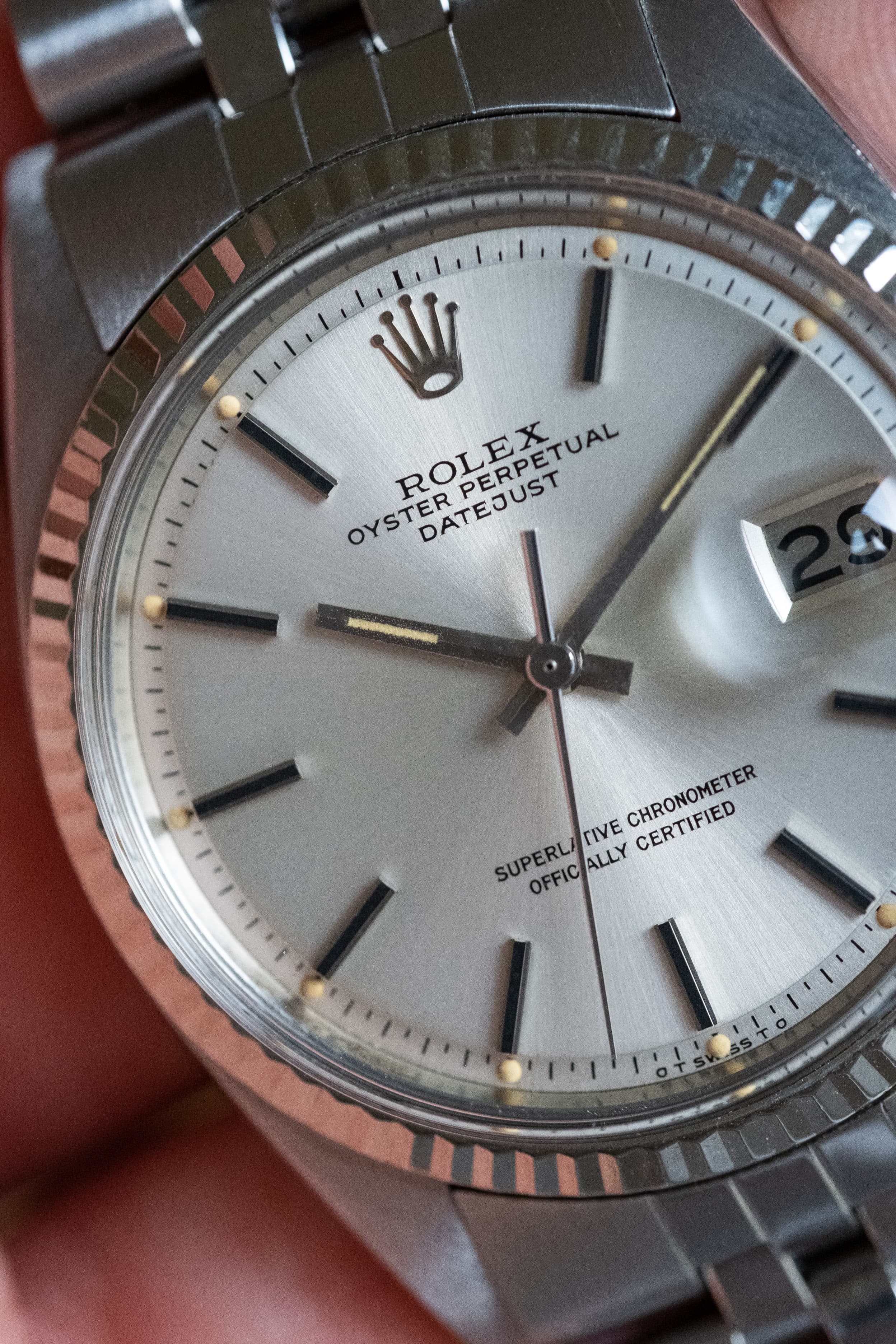 FEXJ Rolex Datejust réf. 1601 en acier de 1978 – Cadran « Silver Sigma » - Dial