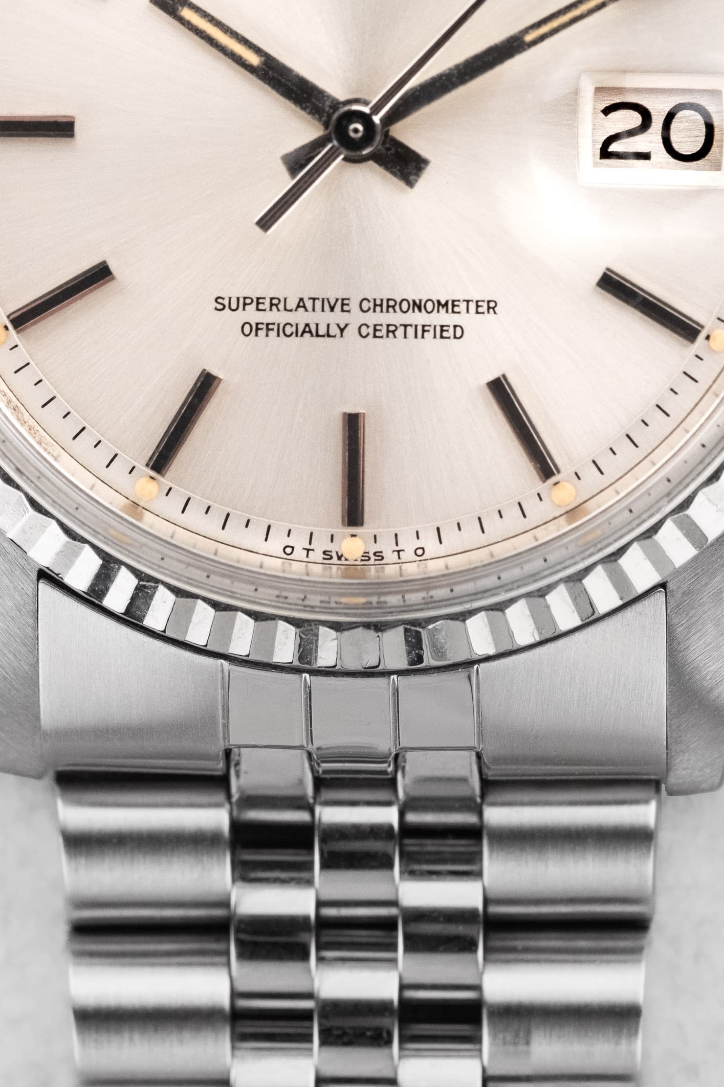 FEXJ Rolex Datejust réf. 1601 en acier de 1978 – Cadran « Silver Sigma » - Dial