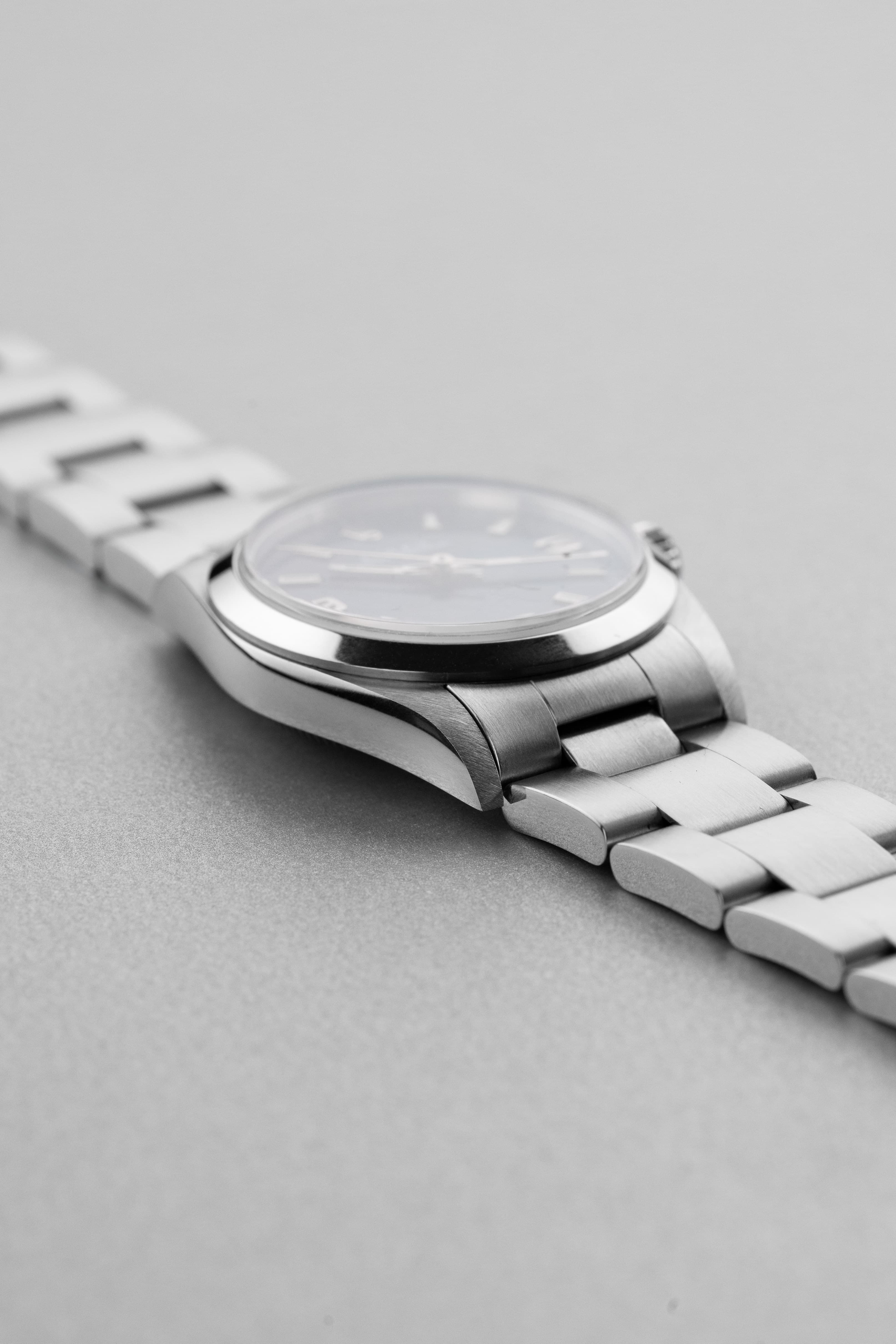 GF7V Rolex Oyster Perpetual 31 ref. 77080 del 2002 – Quadrante blu «Explorer 3-6-9» - Lato sinistro