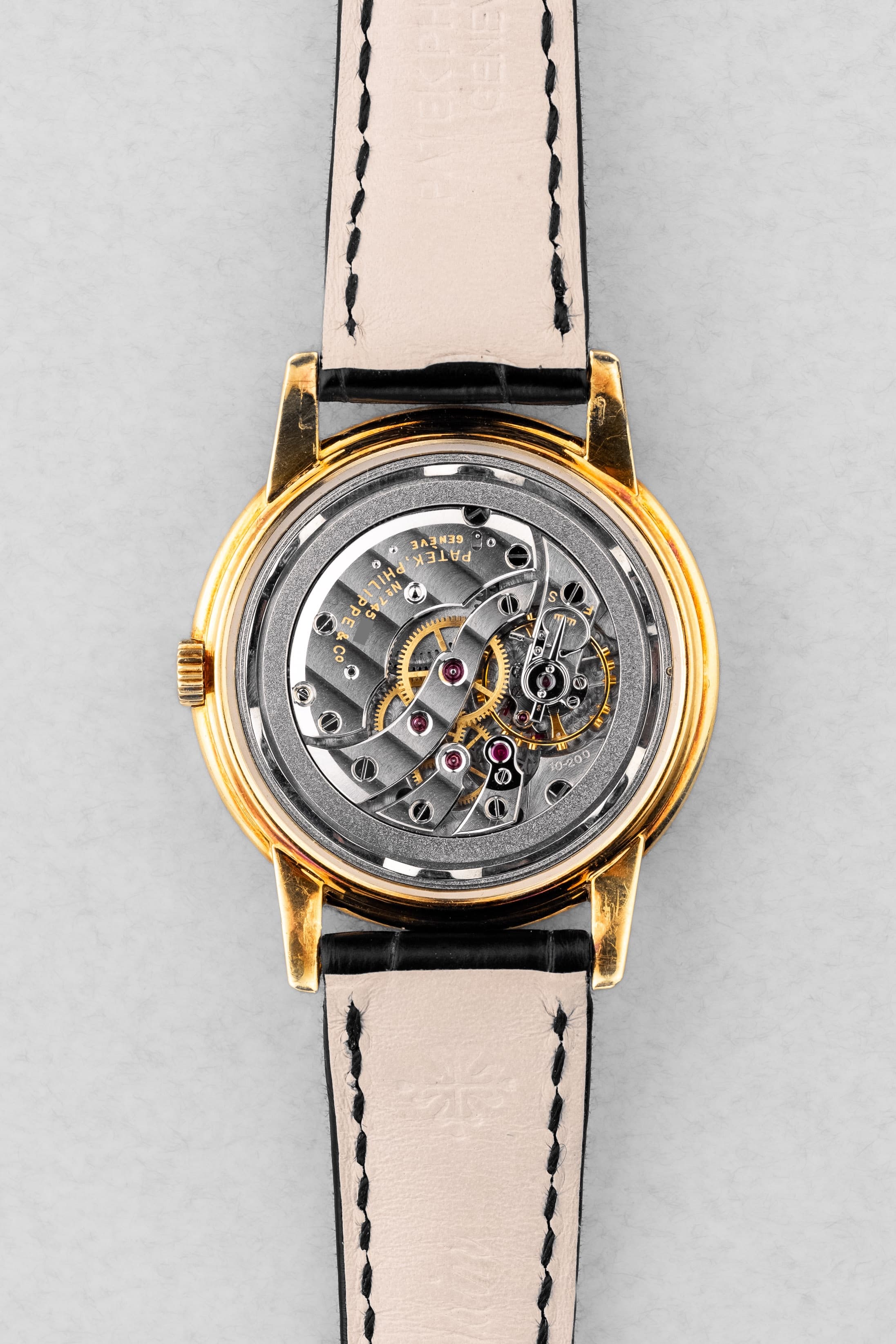 GLPG Rare et superbe Patek Philippe Calatrava réf. 2525-1 en or jaune, vendue par Guillermin à Paris – Remarquablement préservée - Movement