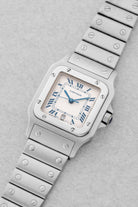 GQWD Cartier Santos Galbée réf. 1564 en acier, circa 2000 - Three Quarters