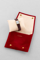 H2ZD Rare Cartier Tank « PARIS » en or jaune, mouvement European Watch & Clock Co. signé Cartier, circa 1971 - Box