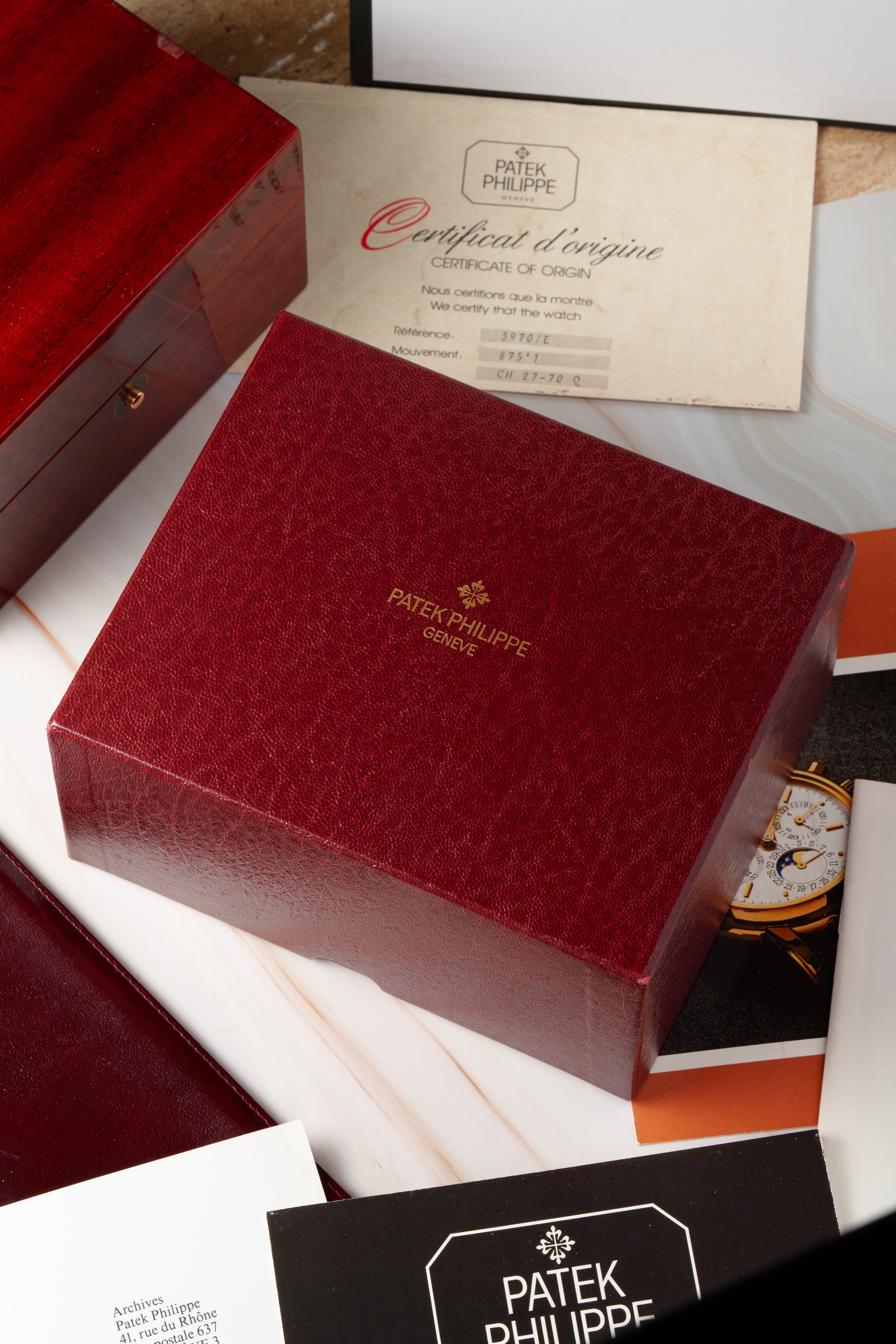 HMU5 Exceptionnel Patek Philippe réf. 3970 – « Very Early Second Series » + Full Set - Box