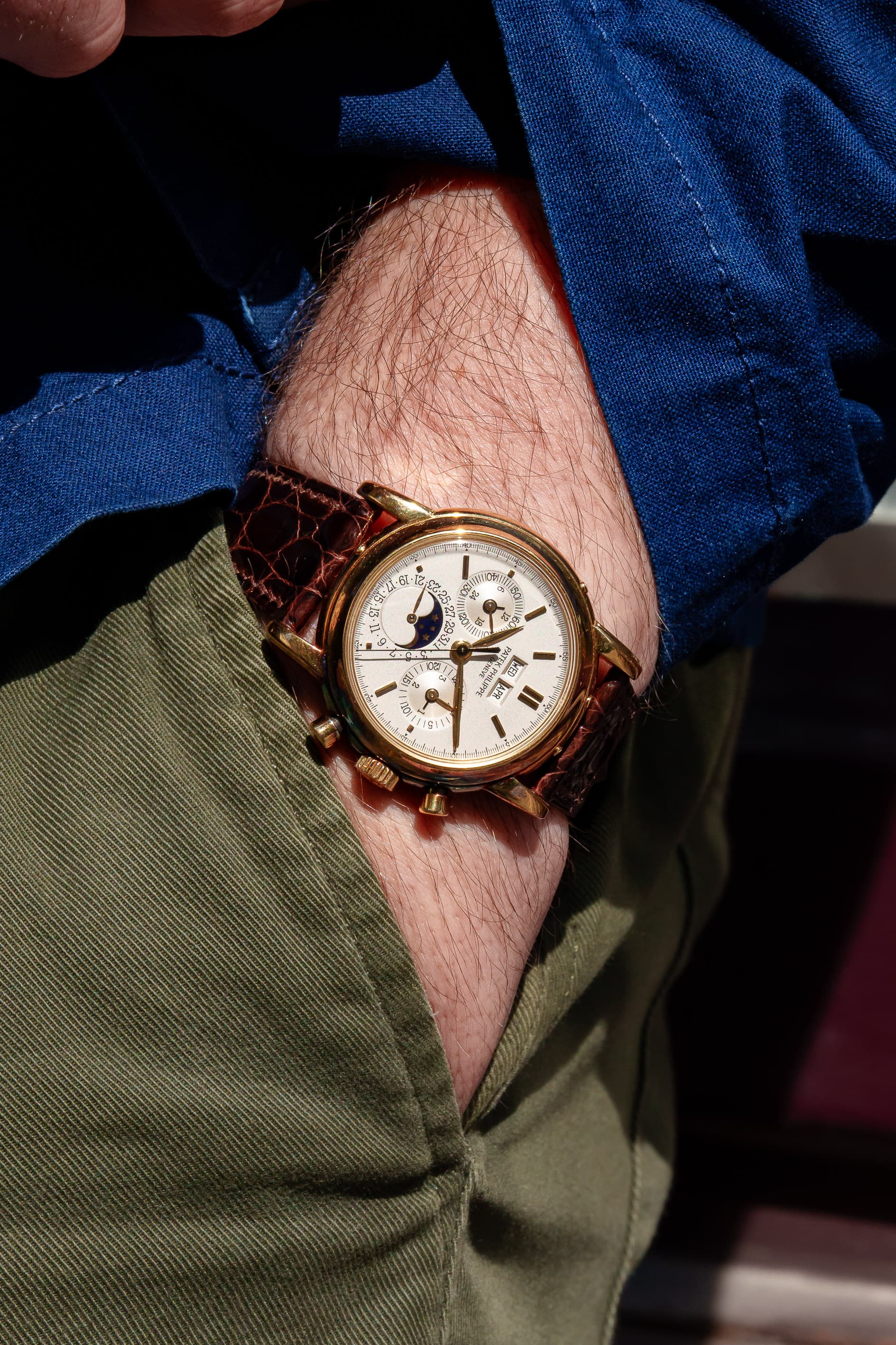 HMU5 Exceptionnel Patek Philippe réf. 3970 – « Very Early Second Series » + Full Set - Wristshot