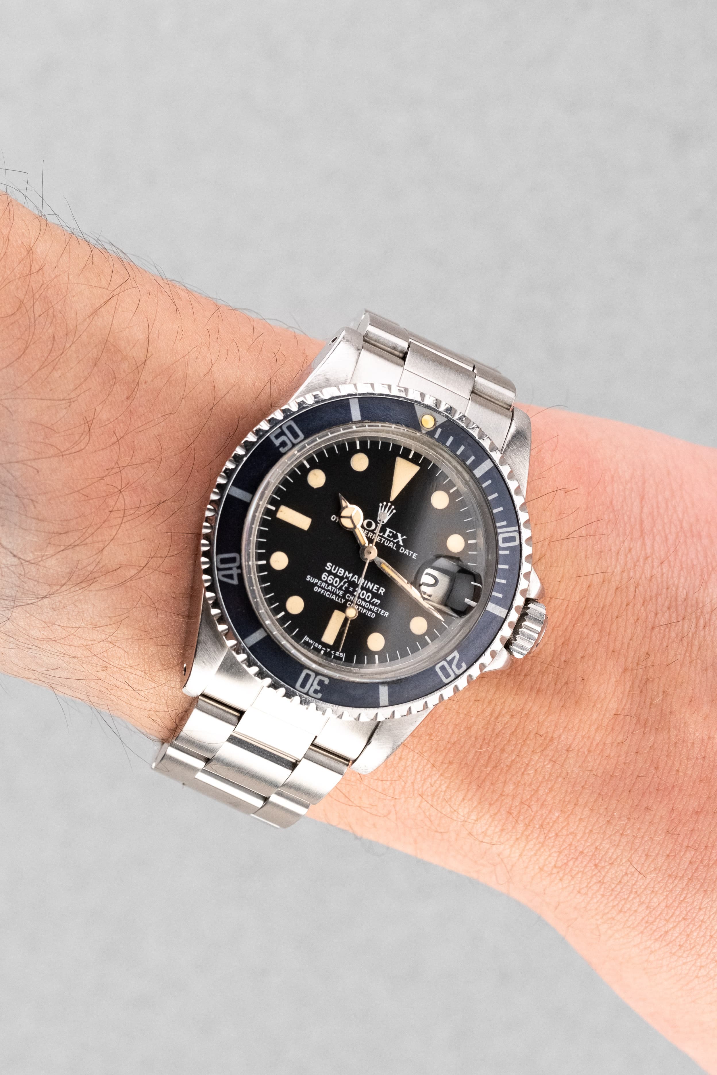 J2WG Rolex Submariner Date 1680 « Mark 1 » de 1977-1978 - Wristshot