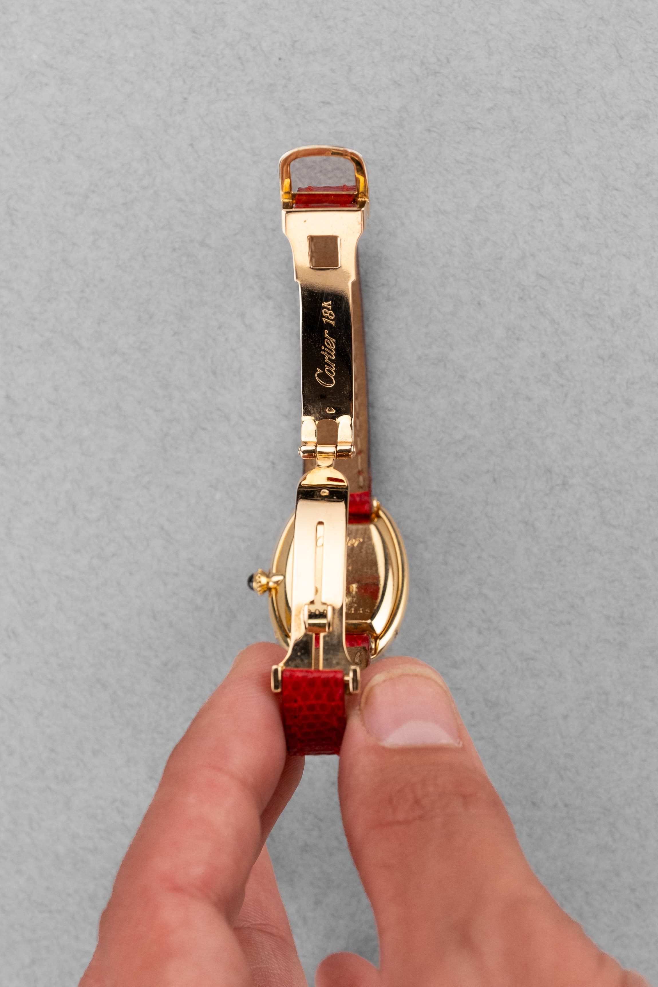 JBPD Cartier Baignoire « Double Godrons » réf. 78094 de 1980 – Parfaite et Full Set - Buckle Inside