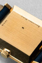 JEJF 優雅的 Boucheron La Carrée 黃金腕錶，circa 1970——「Clous de Paris」 - 背面