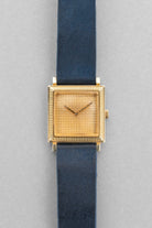 JEJF 優雅的 Boucheron La Carrée 黃金腕錶，circa 1970——「Clous de Paris」 - 正面