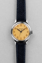 K5ST Jaeger-LeCoultre réf. E159 de style militaire en acier, circa 1946 - Front