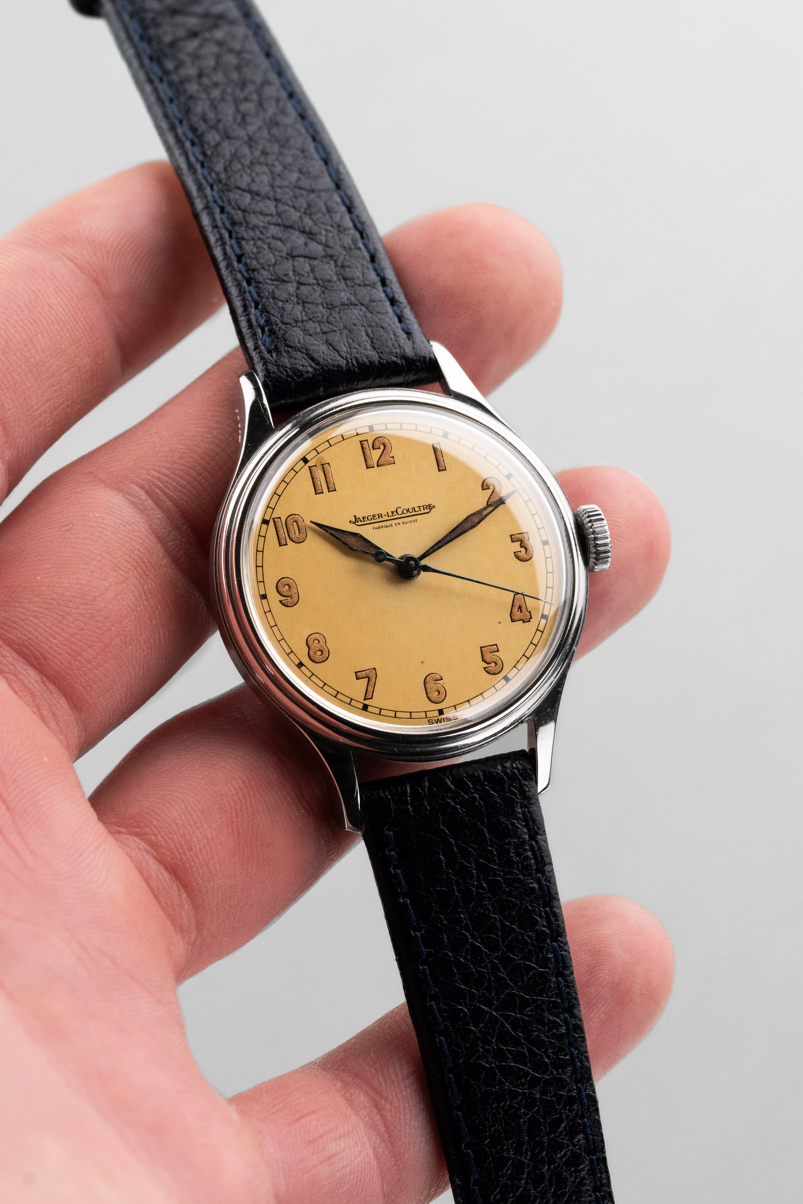 K5ST Jaeger-LeCoultre réf. E159 de style militaire en acier, circa 1946 - Lifestyle