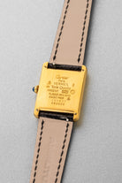 KJ3L Cartier Tank Must Quartz GM 5「Cream/Ivory Roman Dial」，1993 年 - 背面