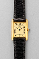 KJ3L Cartier Tank Must Quartz GM 5「Cream/Ivory Roman Dial」，1993 年 - 正面
