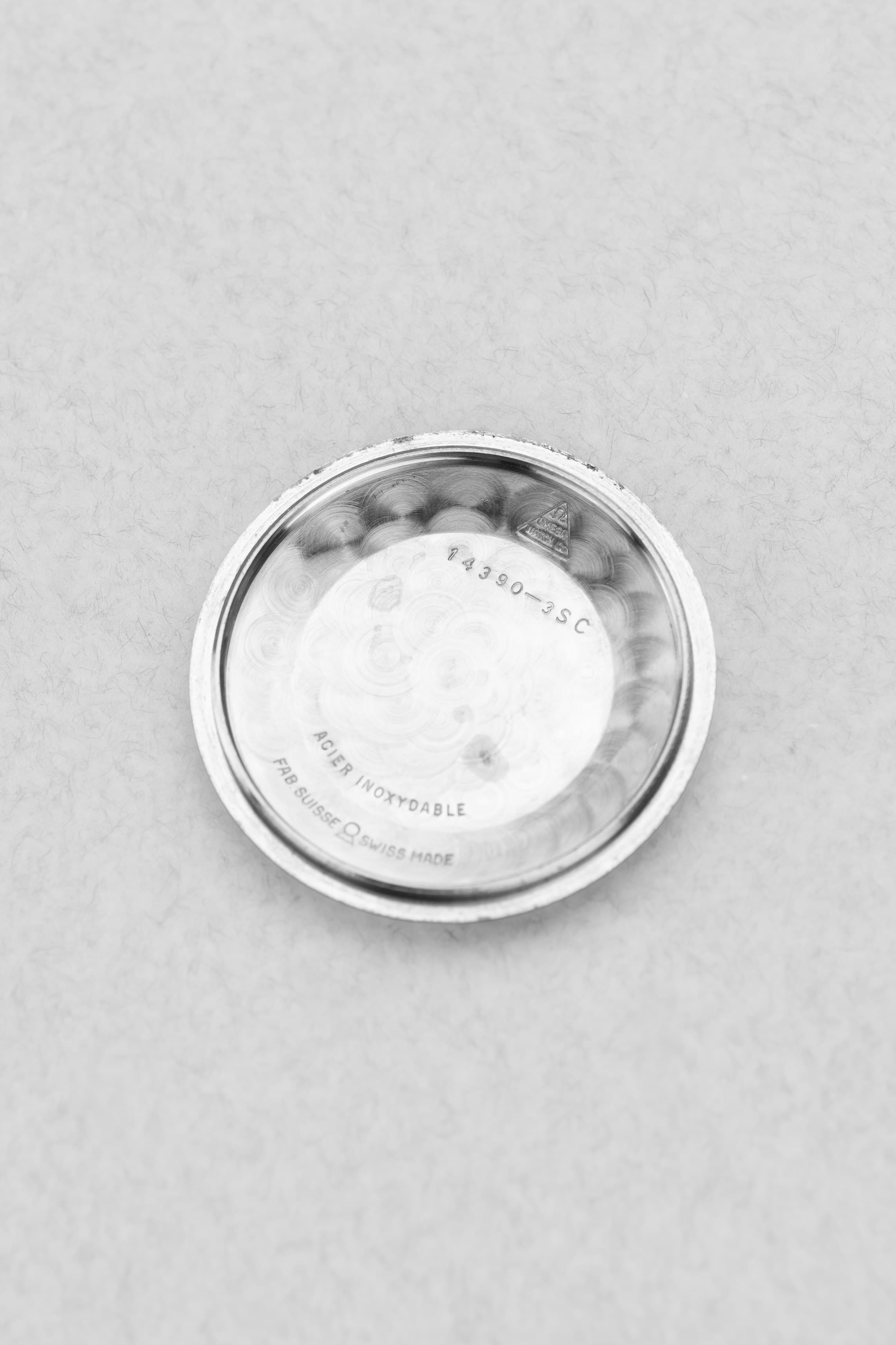 KNVS-LL Omega Seamaster Radium 14390-3 SC de 1959 - Inside case back