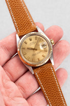 KU2W Rolex Datejust réf. 1601 « Champagne Wide Boy Sigma » de 1974 en acier et or jaune - Lifestyle