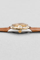 KU2W Rolex Datejust réf. 1601 « Champagne Wide Boy Sigma » de 1974 en acier et or jaune - Right side