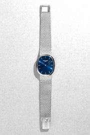 KVMG Patek Philippe Ellipse d’Or réf. 3748/1G en or blanc circa 1976 – Bracelet intégré, cadran bleu Sigma - Overview