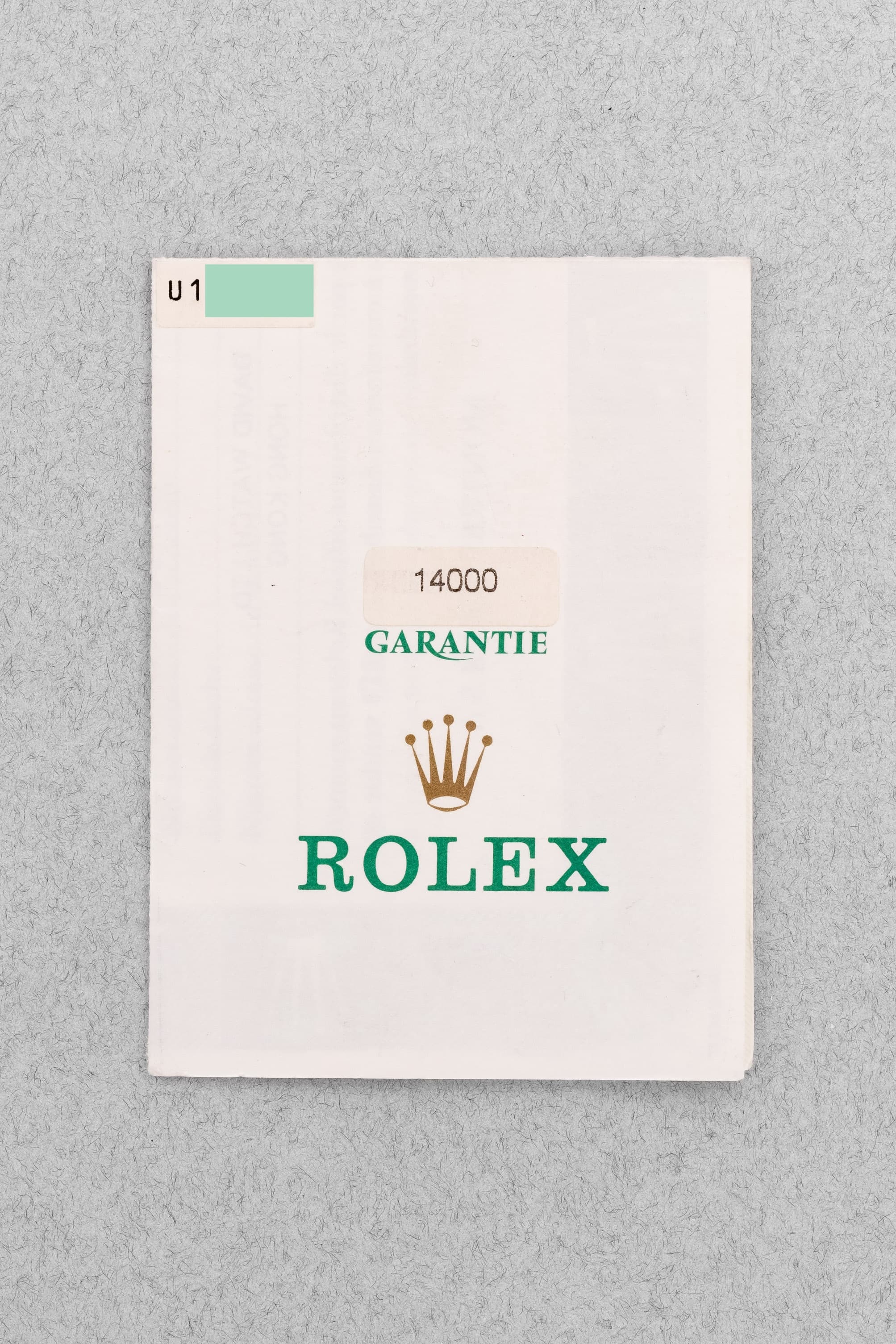 L1DU Rolex Air-King 14000 de 1997 – Cadran bleu « Explorer 3-6-9 » - Papers