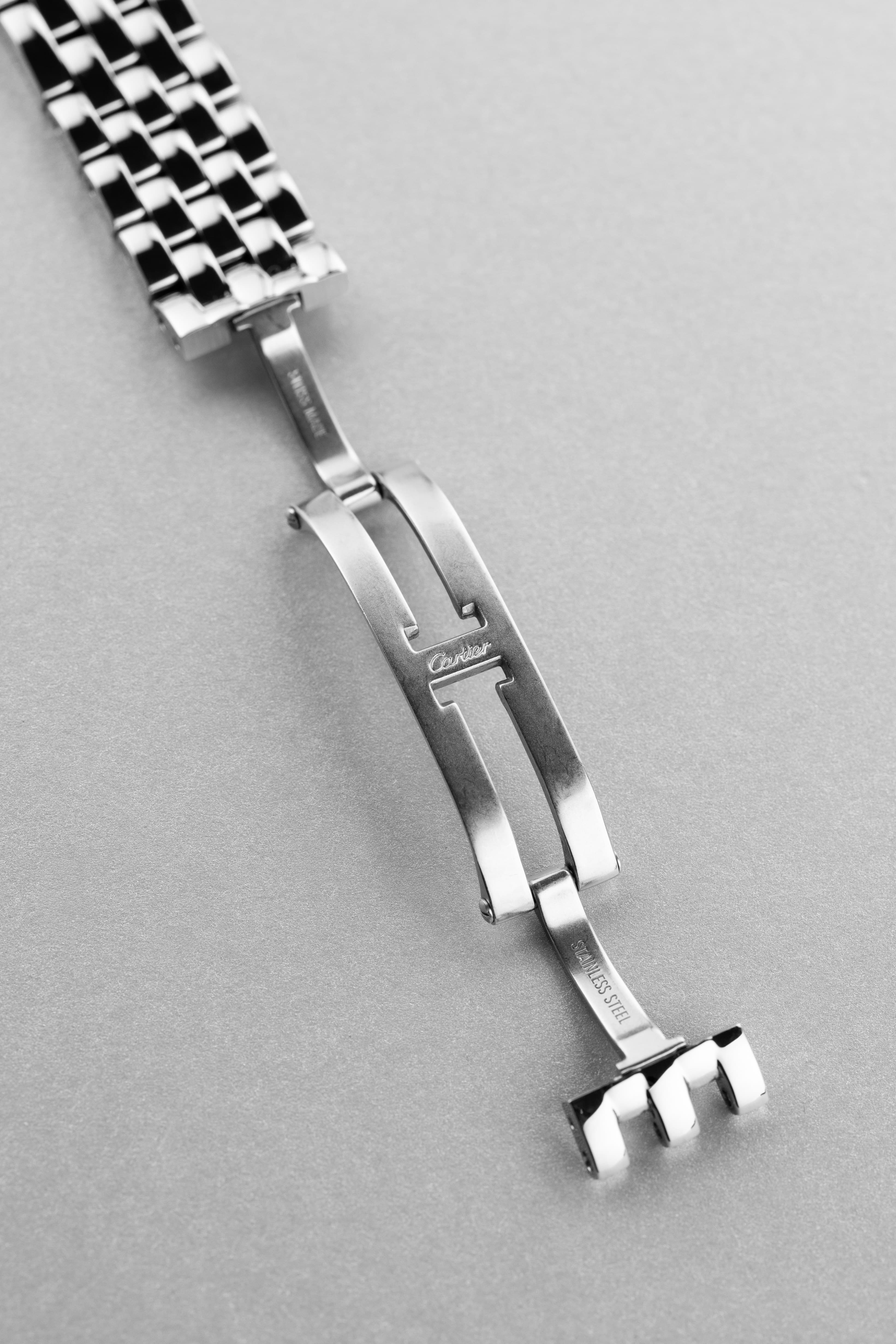 L5NF Cartier Panthère « Moyen Modèle » réf. 4016/WSPN0007 en acier, circa 2023 – Full set - Buckle Inside