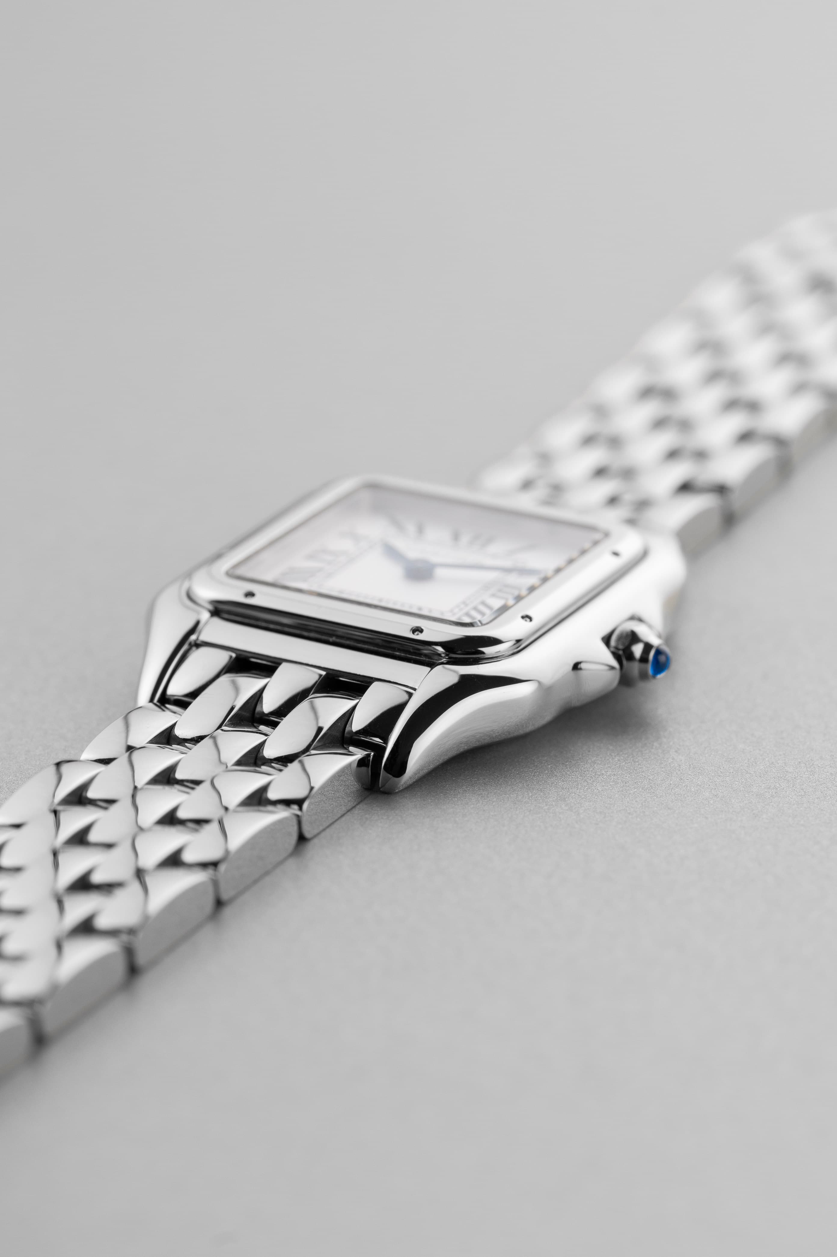 L5NF Cartier Panthère « Moyen Modèle » réf. 4016/WSPN0007 en acier, circa 2023 – Full set - Right side