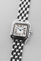 L5NF Cartier Panthère « Moyen Modèle » réf. 4016/WSPN0007 en acier, circa 2023 – Full set - Three Quarters