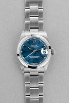 LENC Rolex Datejust 31 ref. 78240 de 2000 – Mostrador azul, Estado perfeito, Autocolante Rolex de origem - Frente