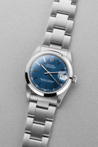 LENC Rolex Datejust 31 ref. 78240 de 2000 – Mostrador azul, Estado perfeito, Autocolante Rolex de origem - Três quartos