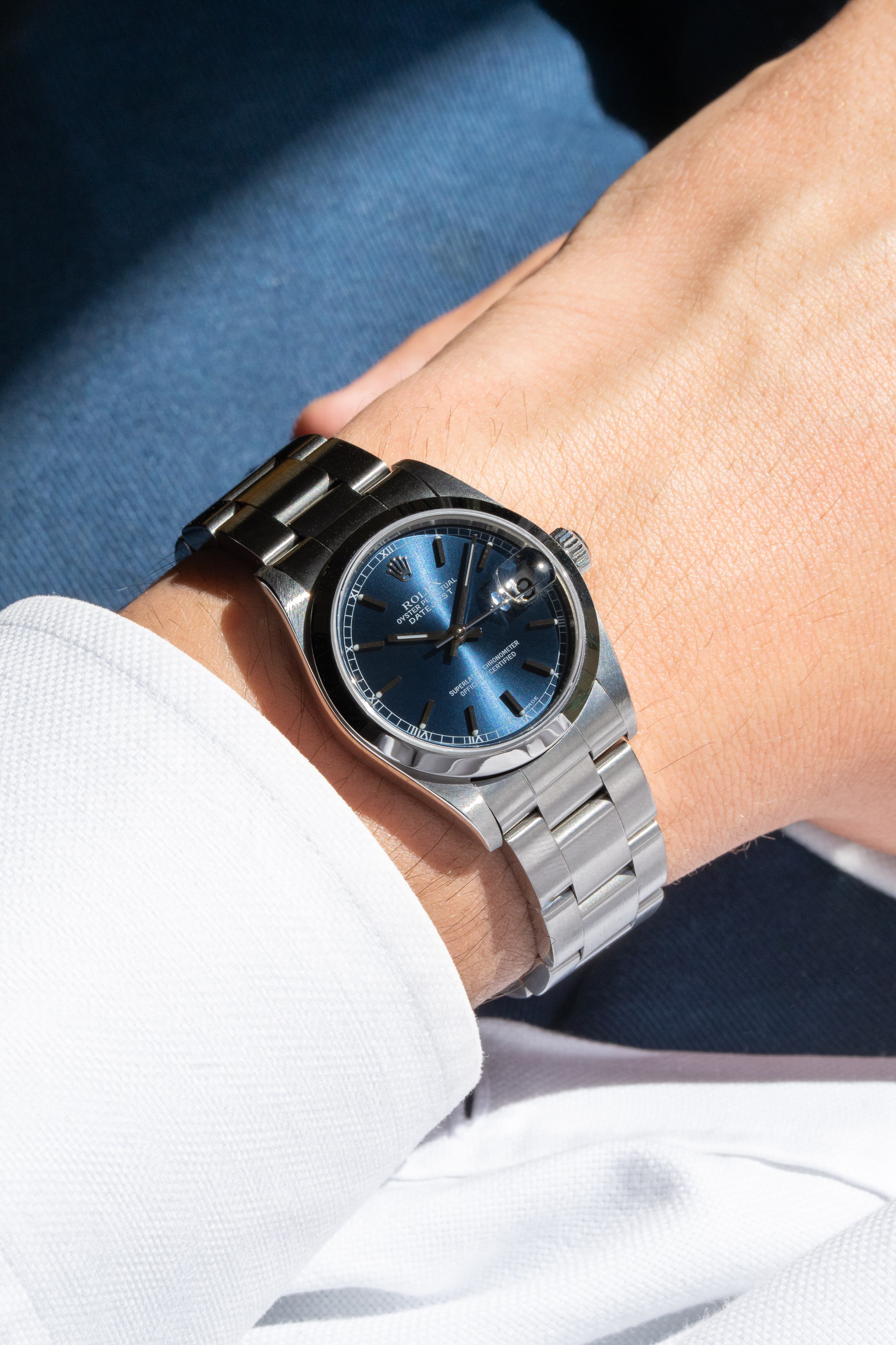 LENC Rolex Datejust 31 réf. 78240 de 2000 – Cadran bleu, Parfait état, Sticker Rolex d’origine - Wristshot