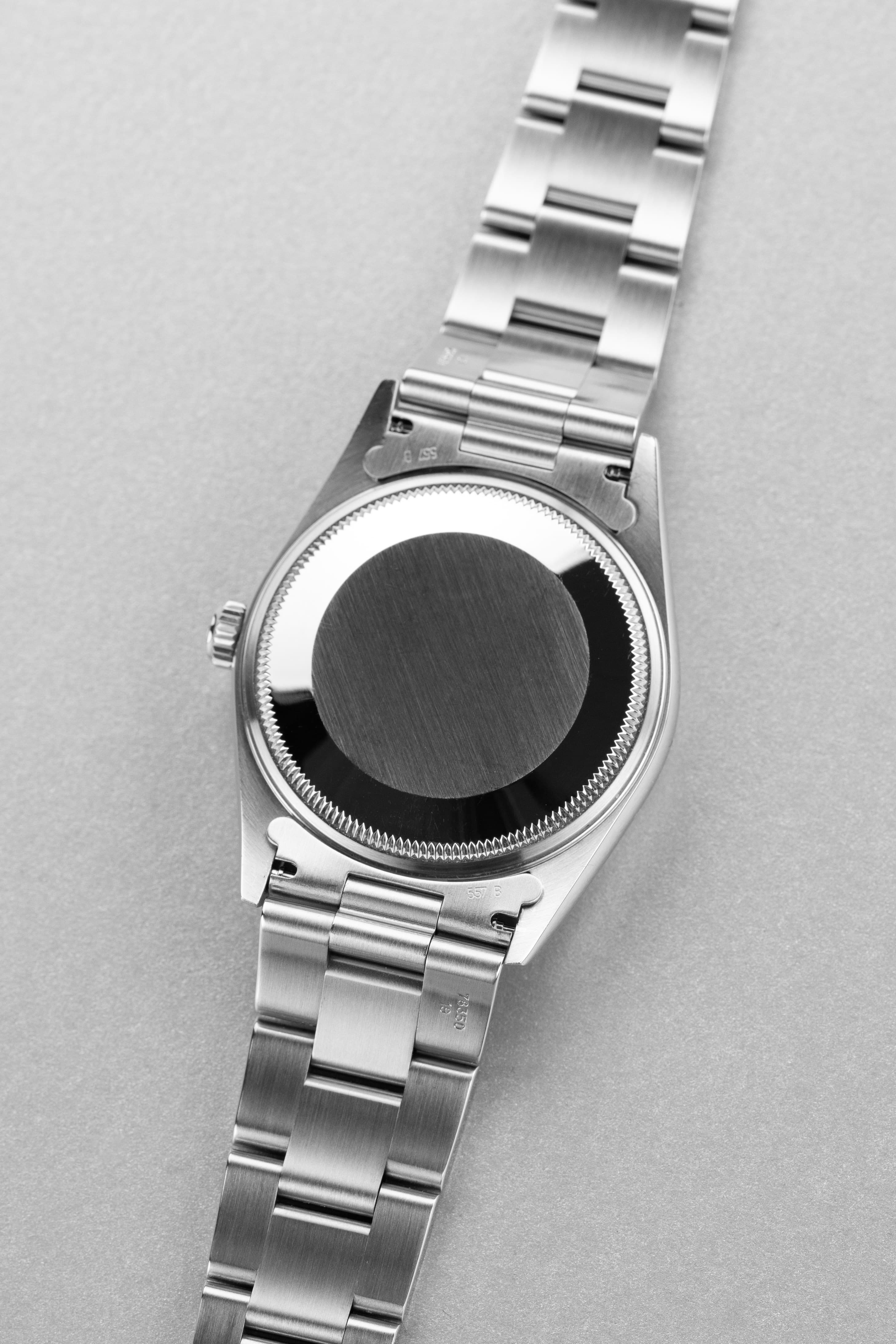 LYH7 Rolex Air-King ref. 14000M del 2006 – Quadrante blu « Explorer 3-6-9 » e Garanzia Rolex - Retro