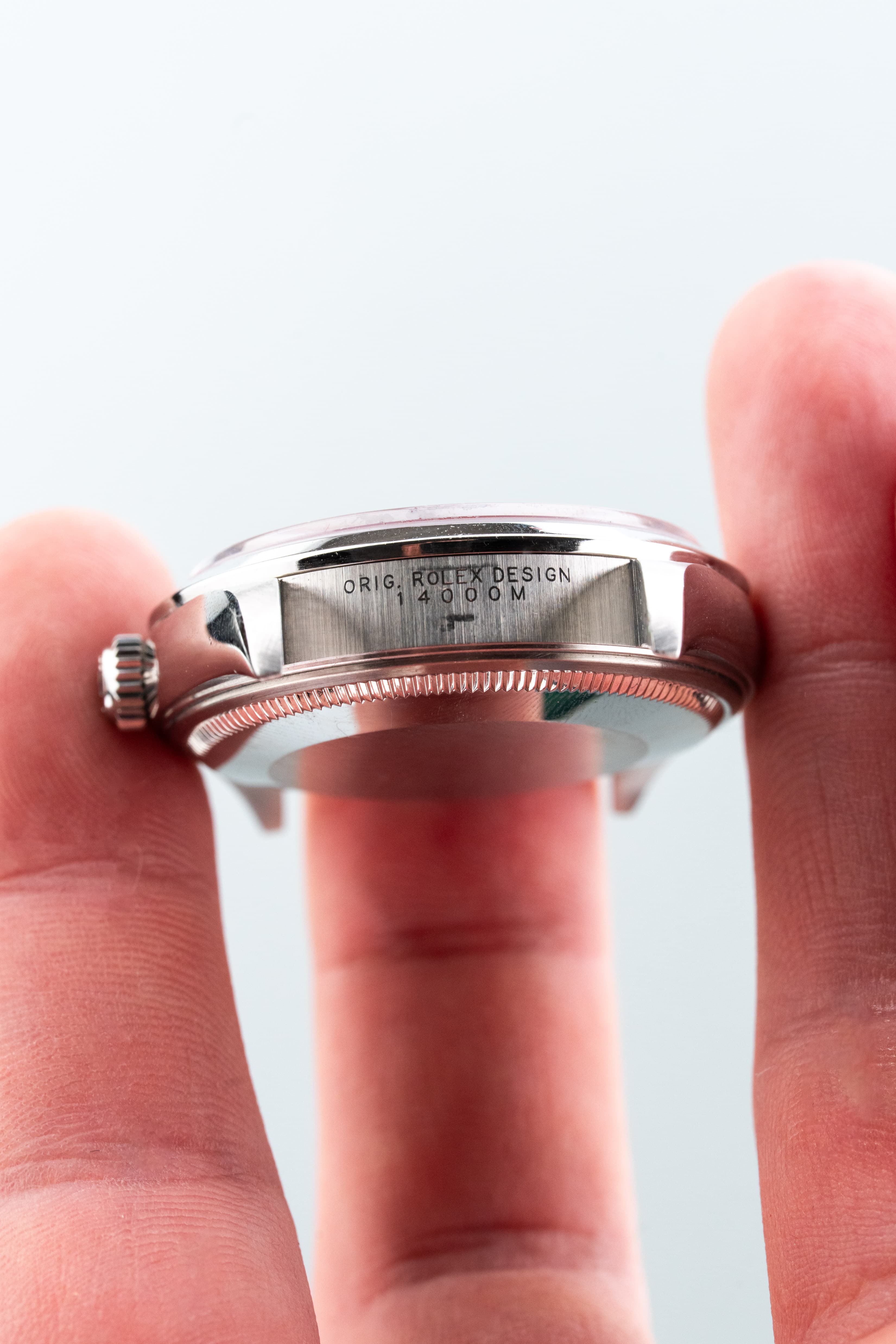 LYH7 Rolex Air-King ref. 14000M del 2006 – Quadrante blu « Explorer 3-6-9 » e Garanzia Rolex - Anse - Referenza