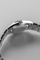 LYH7 Rolex Air-King ref. 14000M del 2006 – Quadrante blu « Explorer 3-6-9 » e Garanzia Rolex - Lato destro