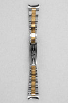 MAPY Rolex Oyster Perpetual réf. 1002 de 1969 en or jaune et acier – Superbe cadran Mosaïque/Shantung Taupe - Bracelet Back