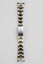 MAPY Rolex Oyster Perpetual réf. 1002 de 1969 en or jaune et acier – Superbe cadran Mosaïque/Shantung Taupe - Bracelet Front