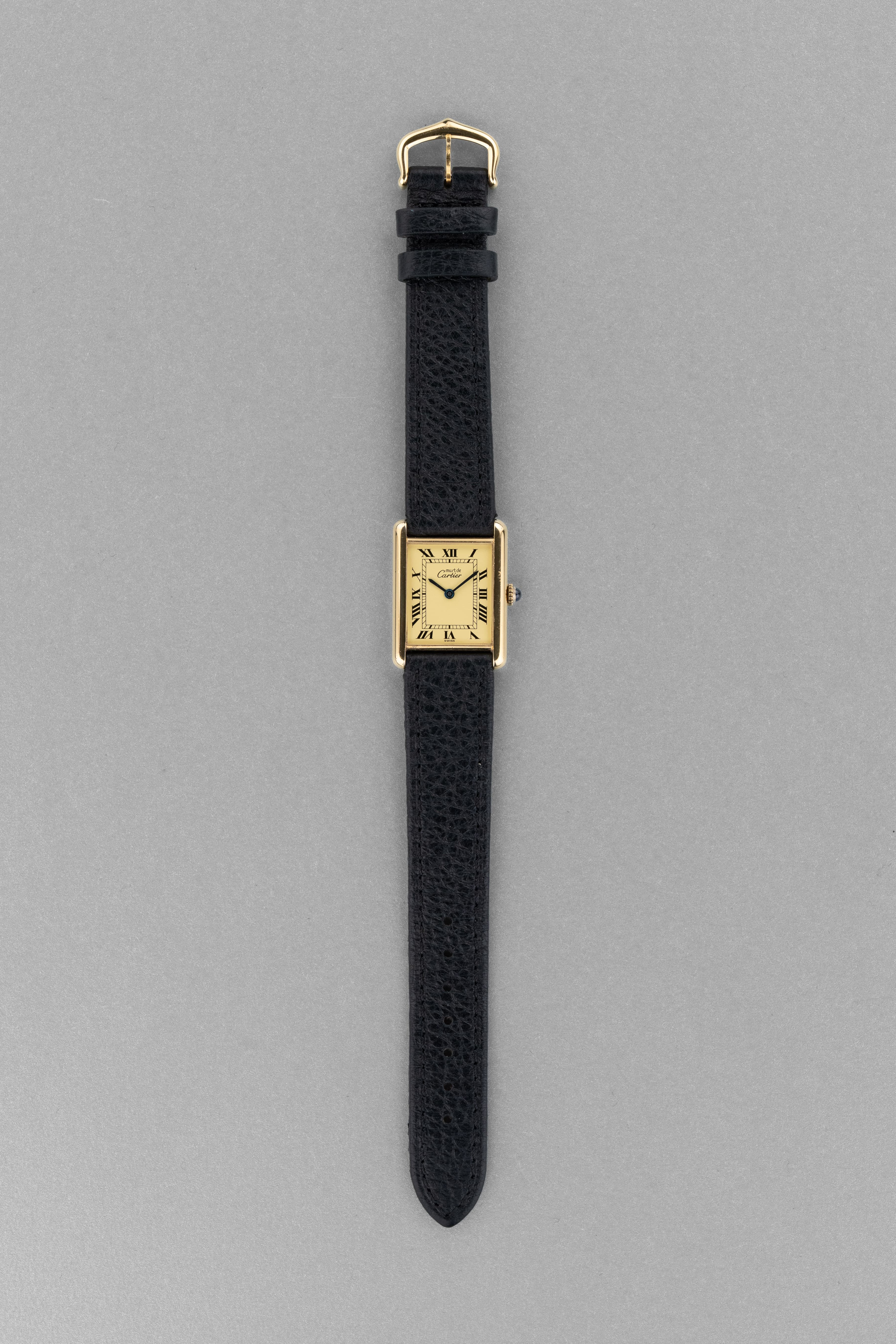 MCAW Cartier Tank Must Mécanique GM 6 «Cream/Ivory Roman Dial», circa 1980 - Panoramica