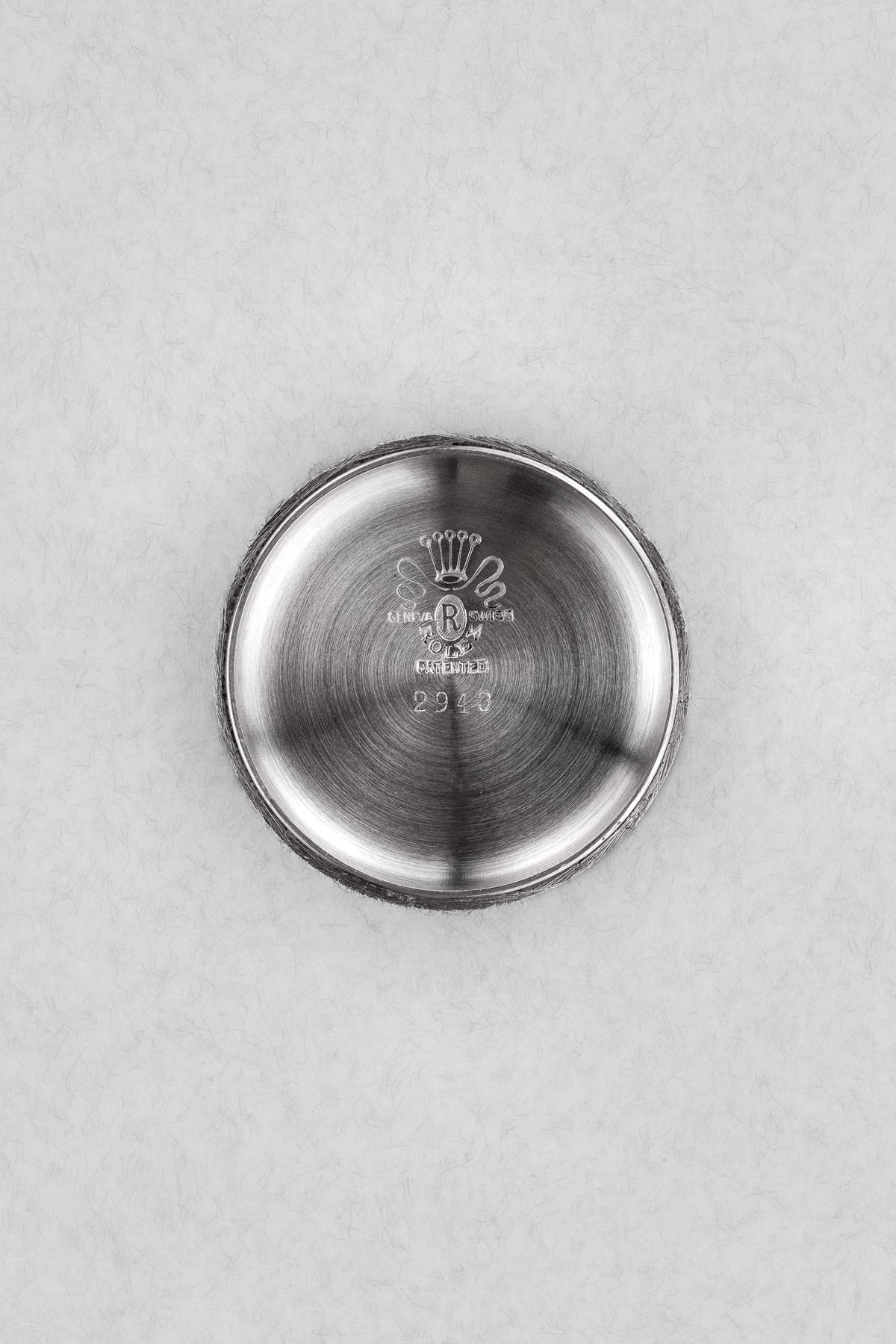 MDLZ 1948 Rolex “Bubble Back” Ref. 5050 in Steel – “Crème Brûlée” Radium Burn Dial - Inside case back