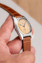 MDLZ 1948 Rolex “Bubble Back” Ref. 5050 in Steel – “Crème Brûlée” Radium Burn Dial - Left side