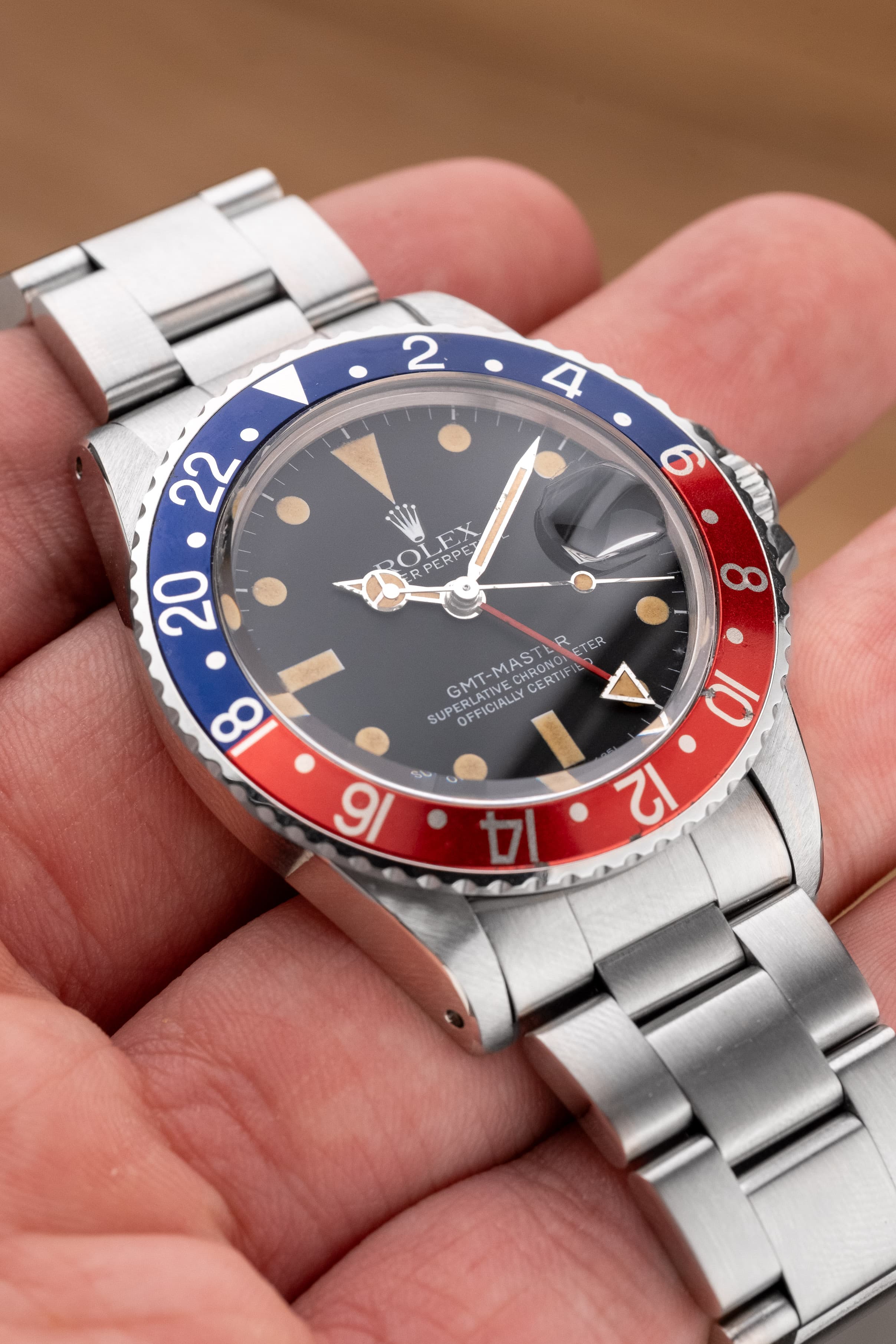 MTYT Rolex GMT-Master réf. 16750 « Pepsi » de 1983 – Cadran « Mark 1 » + Patine - Lifestyle