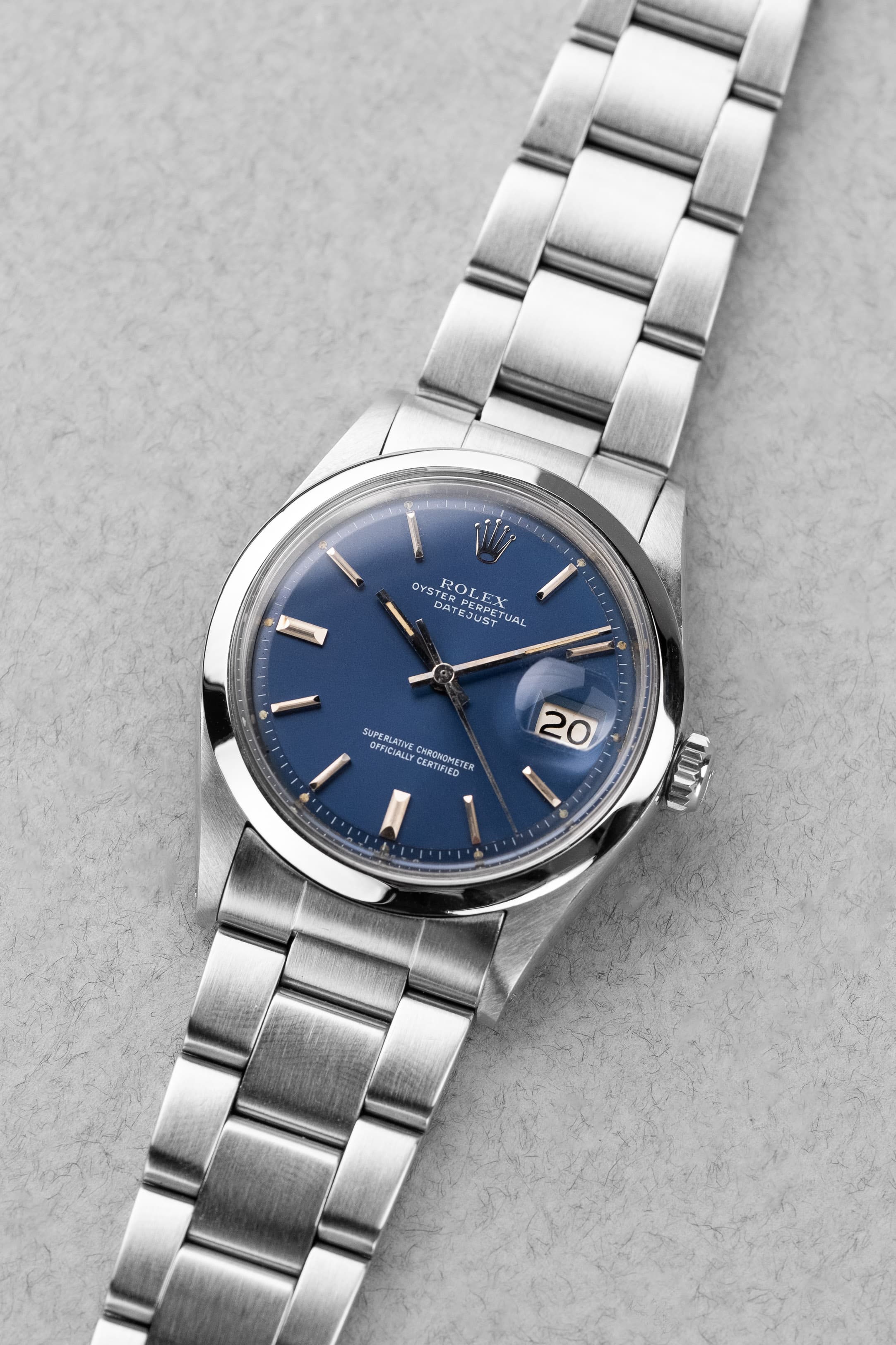 MVQY Rolex Datejust 1600 « Bleu Sigma » de 1971 - Overview