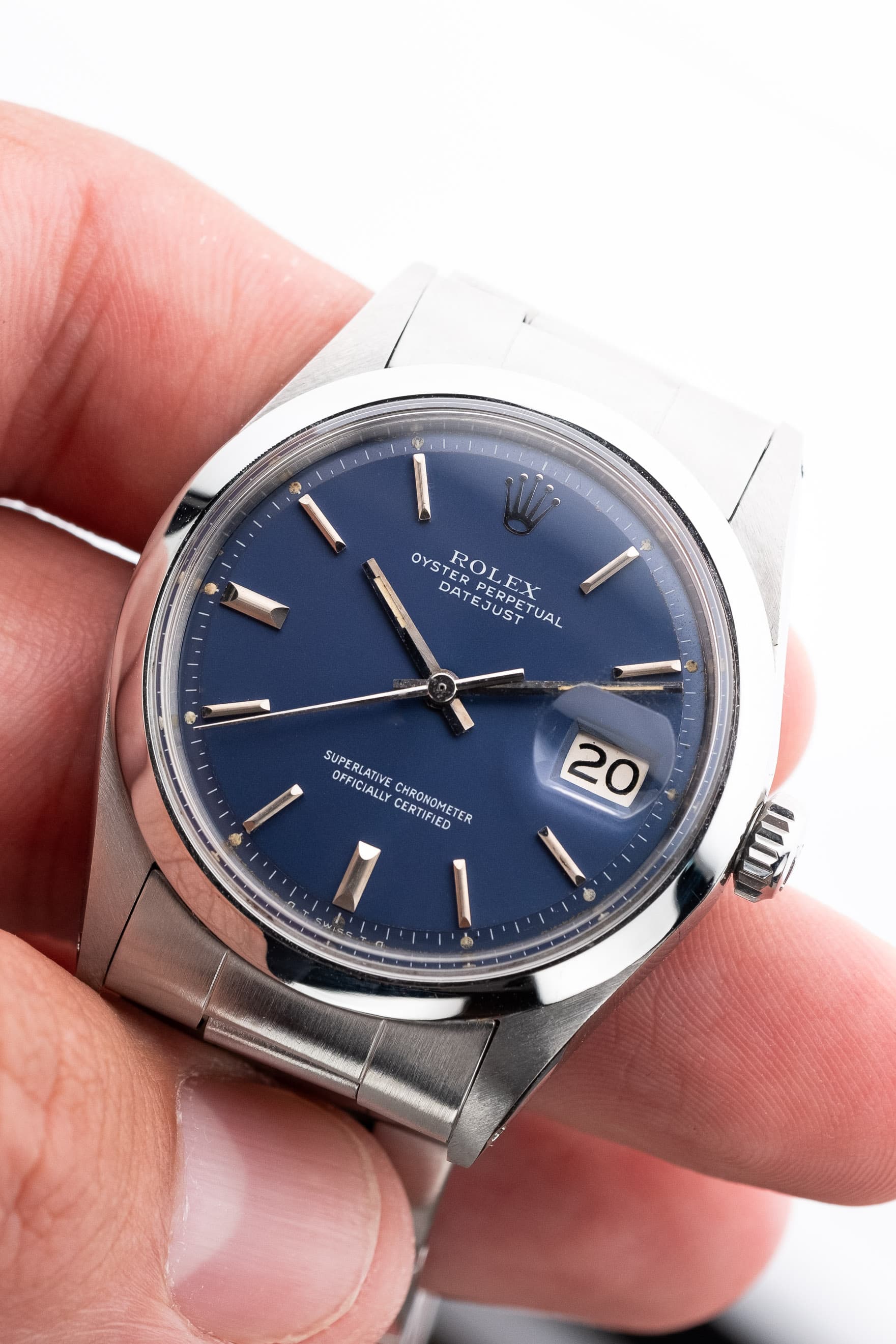 MVQY Rolex Datejust 1600 « Bleu Sigma » de 1971 - Feature